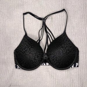 Victoria’s Secret Pink Black Push-Up Bra 32D